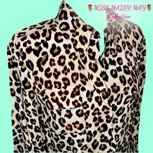 VINTAGE Nicole Miller Coat/shirt dress. Rare, high quality w/ double layers, Lg